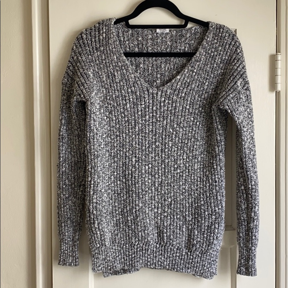 Cute black and white sweater